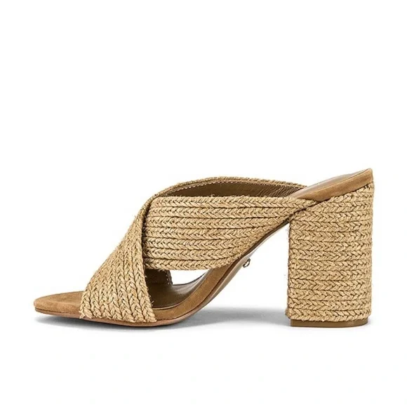 Raye Nix Heel In Natural Sandals Size 6.5 - Picture 3 of 13